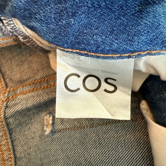 COS Blue Denim Midi Skirt with front slit size 25 - Picture 4 of 11